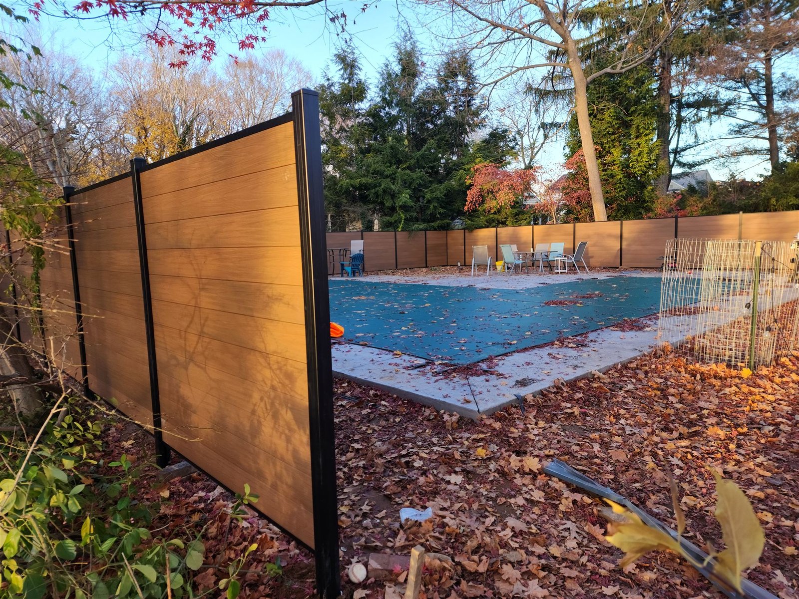 Beautiful new wpc composite fence